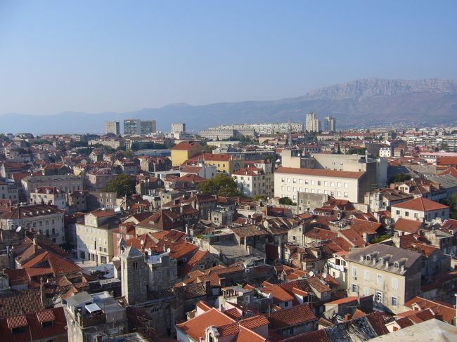 スプリットの街並みが一望できます。