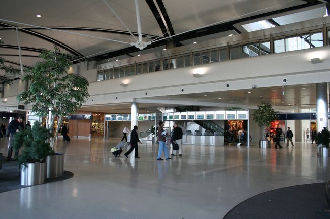 11:00　追い風の影響で予定より早く、<br />デトロイト空港到着。<br />入国審査を済ませ、一度荷物をピックアップして、<br />関税を通ります。<br />私は荷物は機内に持ち込んでいたので、<br />そのまま関税に向かいます。