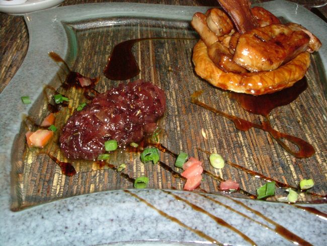 このフォアグラ、美味しかった！<br />手前は・・・・忘れました。