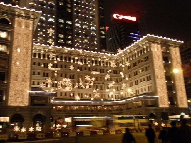 結局一番キレイだったもの。<br />ペニンシュラのクリスマスイルミネーション！