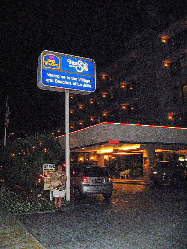 「ラ　ホヤ」では、ベストウェスタンホテルに泊まりました。