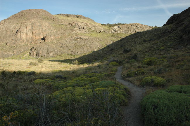 坂道を登り始めます。
