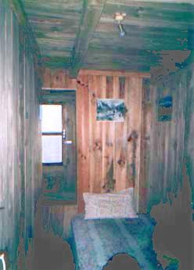 3/17<br /><br />本当はナムチェの先、タンボチェまで行く予定だったけど予定を変更して下りる。ナムチェからルクラまでは一日で下りられるということなので、頑張って一日で下りた。7時間以上かかったかなあ。パクディンまではけっこう楽だったけど、そっからルクラまではけっこう辛かった。同じような道がず〜っと続くし。ナムチェからルクラまでは何キロぐらいの距離なんだろ。 <br /><br />この日は、空港のオフィス（オフィスというには程遠い、荒屋）の1つ上の丘の、小さな門をくぐっていくゲストハウスに泊まった。ここのゲストハウスの庭は陽当たりがよく、塀の上で寝ると気持ちよかった。実はやることがなくて暇なだけだったんだけど…。<br /><br />ごろ寝にも飽きて、空港の滑走路（単なる砂利）の方へ歩いて行く。滑走路を崖の方へ下って行くところのすぐ左あたりはなんとなくいい場所。芝生のような草があり座るのに手頃な岩があって、下の方には小さく川と民家らしきものが見える。時間があれば下まで行って戻って来たかったが、どうみても往復には2、3時間はかかりそうだった。<br /><br />と、下を眺めていると、男の人が寄ってきた。彼はルクラまでヘリを使わず歩いて来たそうだ。しかし、途中の登り下りの長い道の中の下り道で膝を痛めてしまったらしく、ルクラで休養中だそうだ。<br />