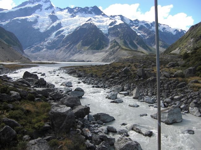 吊橋からの山並みの眺め