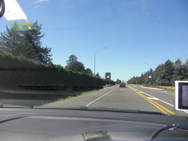 ここから100?の標識