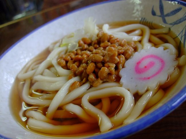 納豆うどん。