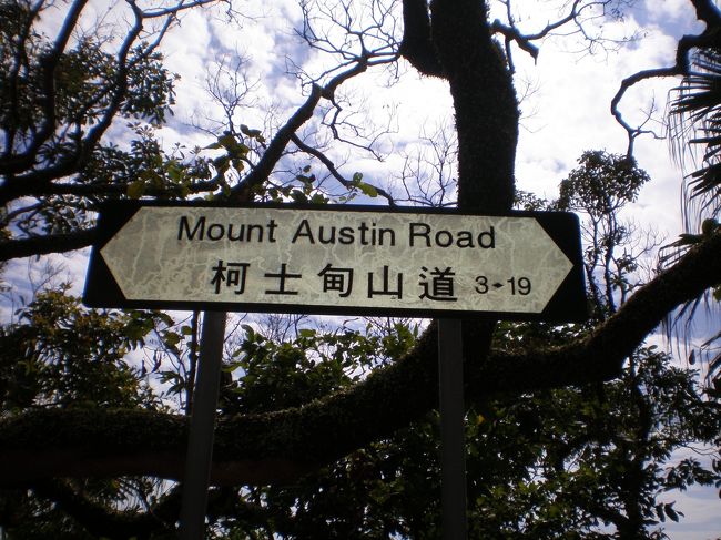 １時間くらいかけて一周した後は、Mt. Austin道を登ります。