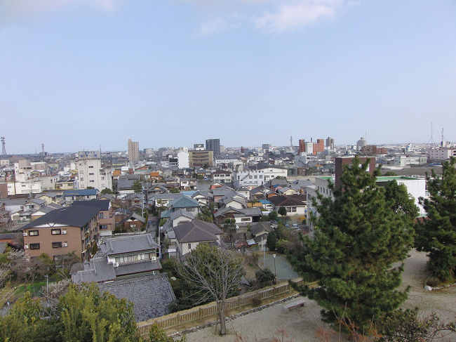 月見櫓からの松阪市内眺望。