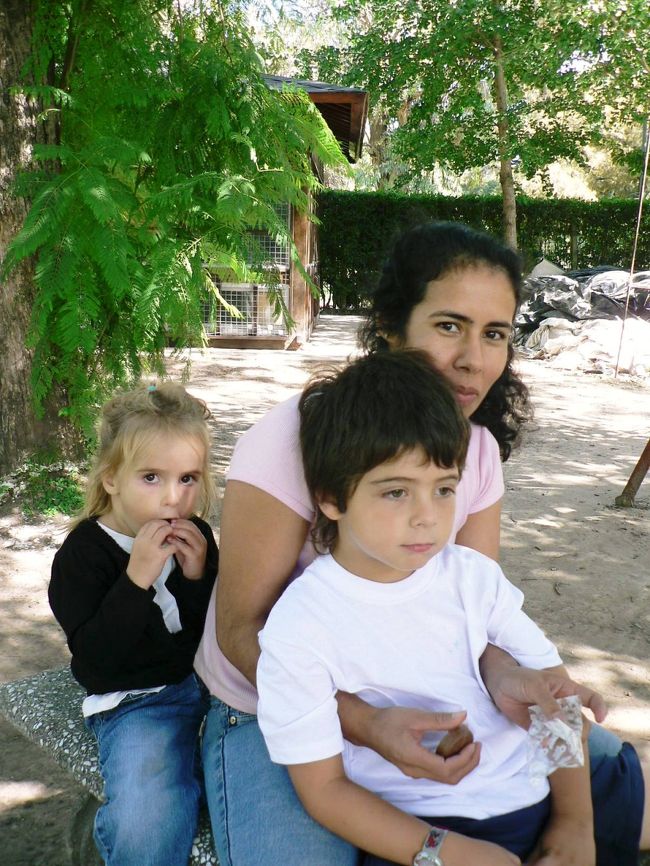 日本庭園で出会った家族。<br /><br />