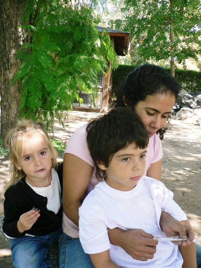 日本庭園で出会った家族。<br /><br />