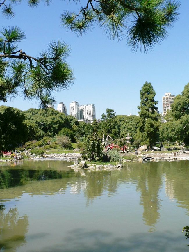 日本庭園の光景。