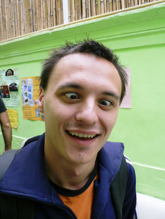 ホステルのスタッフ。<br />