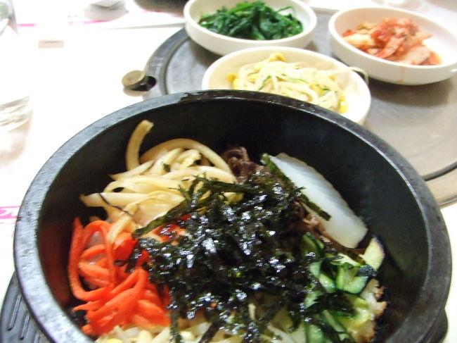 最後のランチも石焼