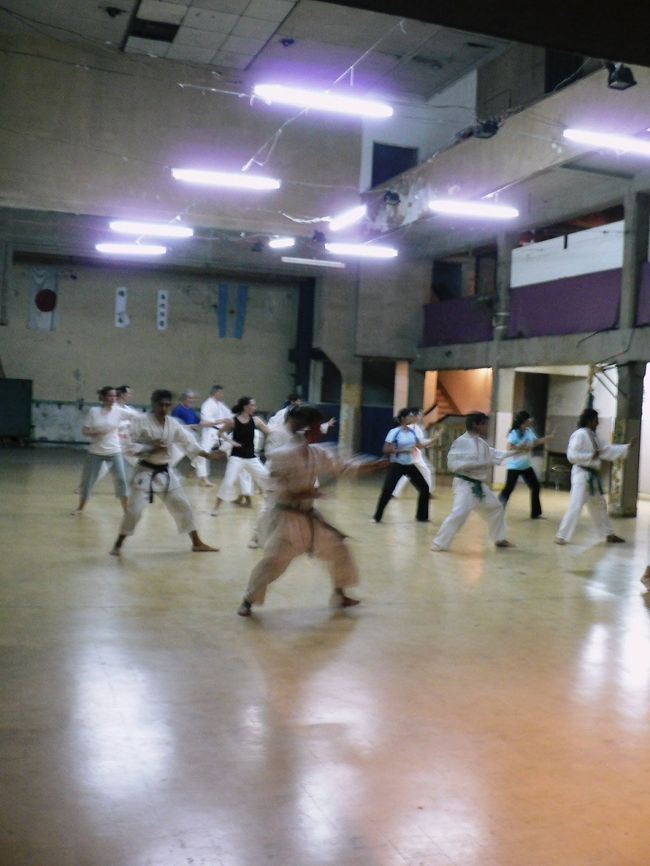 日本会館で日本拳法を学ぶアルゼンチンの人達。<br /><br /><br />