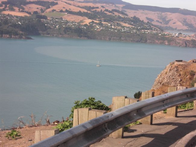 クライストチャーチの外港、リトルトンと<br />サムナービーチへの途中のビューポイント