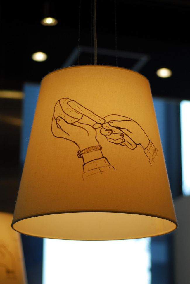 ランプにも絵が書いてあります。