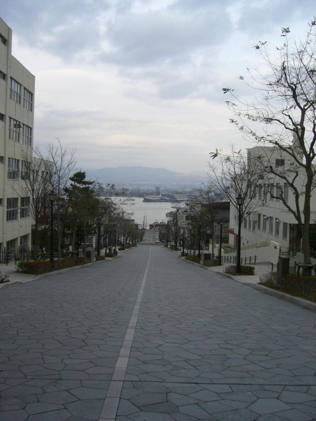 函館・元町の八幡坂☆<br /><br />ここは冬じゃなくて、木が茂ってるときに行ったほうが絶対おすすめ☆