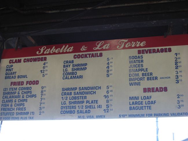 メニュー表<br />割とリーズナブル