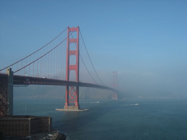 橋マニアとしてはたまらないっっ。<br />貨物船が下を通り抜けていきます。