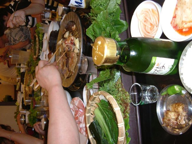 ７／１４　원조쌈밥집　美味しく頂いています・・・
