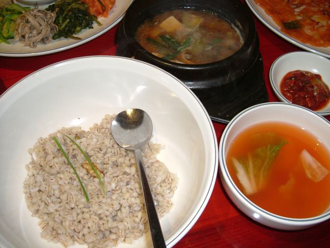 ７／１５　사월에 보리밥　麦ご飯。