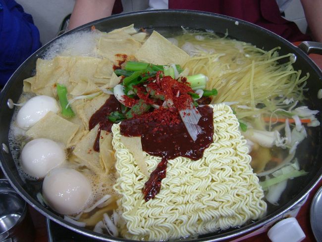 ７／１５　마복림 할머니집　鍋、点火！