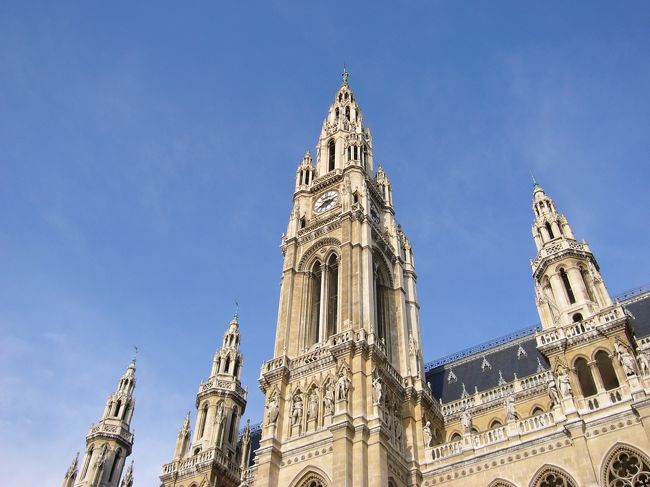 青い空に、きれい。