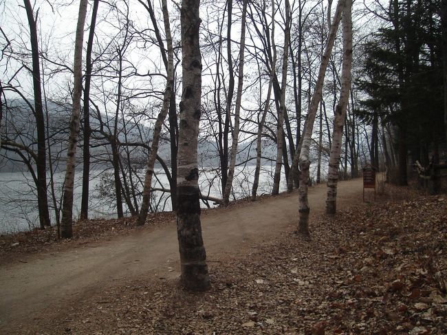 まずは、チュンサンとユジンが自転車に乗って走った道。