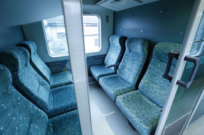 列車の座席。