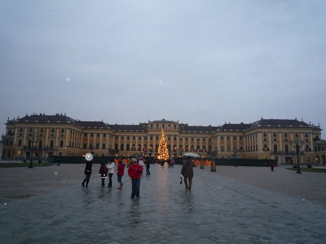 門から見た宮殿<br /><br />天気が悪く、どんよりとしたイメージになってしまって残念。