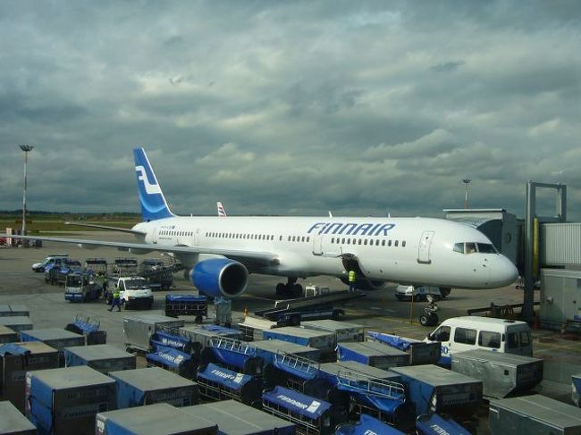 フィンランドまでは、フィンエアー。<br />初めて利用する航空会社です。
