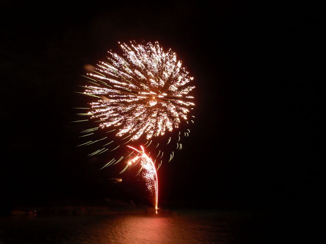 夕食後、紅白を見ながら昨日に引き続き菊の露の古酒で２次会をしていたらもう２００９年。年越しと同時にビーチから年明け花火が打ち上がりました！予想していたより大規模で満足の年明けでした♪