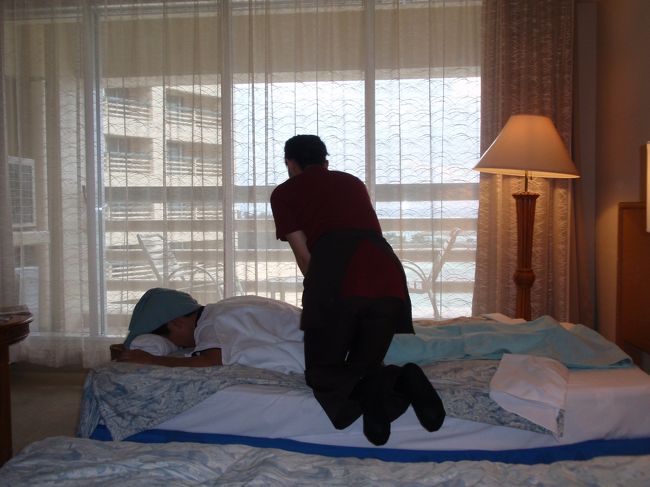 この後、ごんたちゃんは更に労わってもらってお部屋でマッサージ☆癒されました〜〜〜