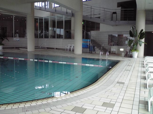 タラソラピーの設備、ジム、乾式サウナやミストサウナも２階にありますが、撮影できなくて残念。