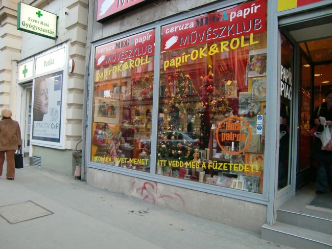 中央市場を出てヴァーツィ通りを目指して歩き始めましたが。。。<br />方向が分からなくなりました・・・。<br /><br />が、適当にお店に。。<br />もうどこもクリスマスのディスプレイです。