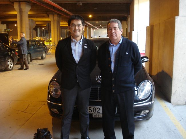 運転手と記念に一枚！