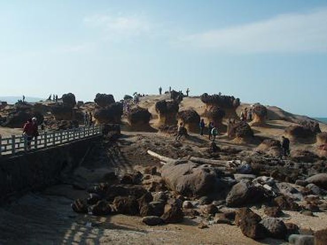 奇妙な岩がたくさんありました。