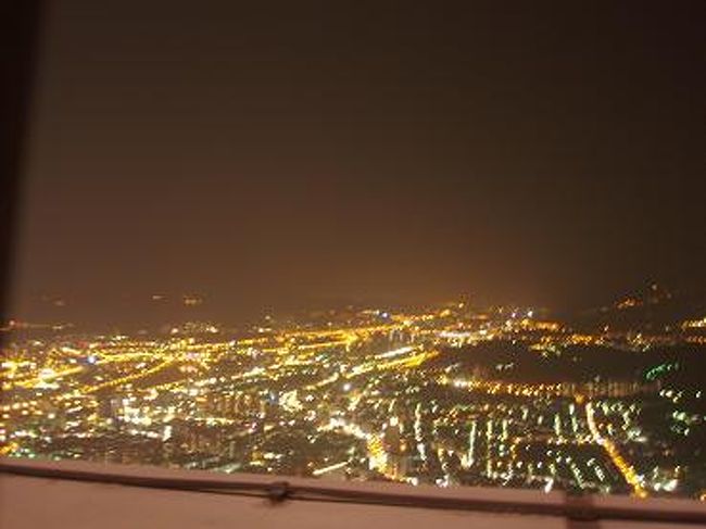 ここから生の夜景も素敵です♪<br />寒かったですが・・・