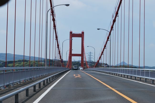 平戸大橋を渡る