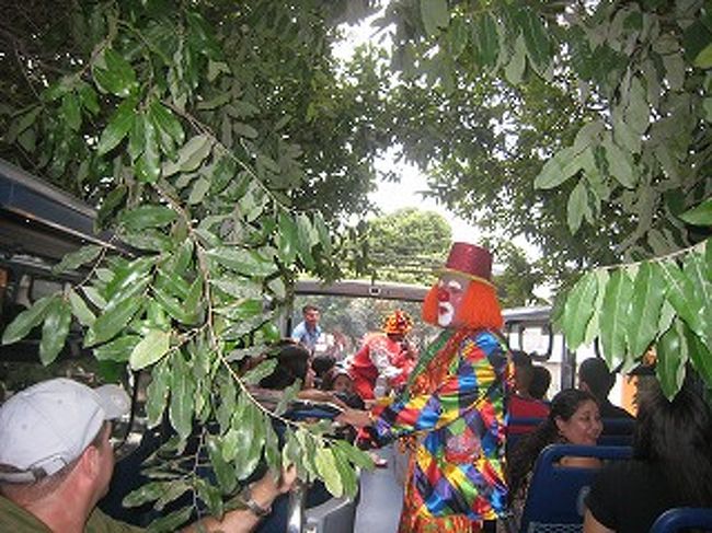 早速２階のオープン席に座り市内観光です。