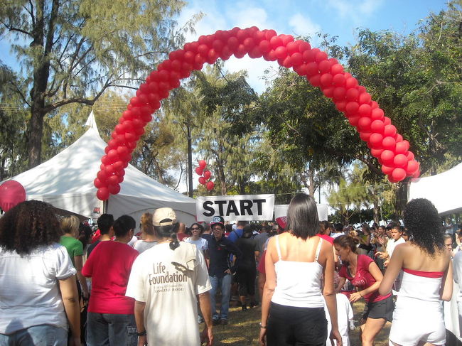 5kmのウォーキングがスタートです。