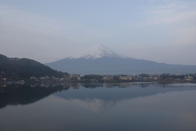 日の出の20分後<br />逆さ富士がだいぶ鮮明に