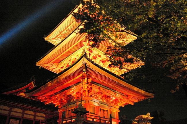 清水寺　ライトアップ