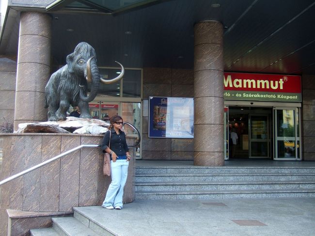 　ホテルから、トラム18番で２駅目のモスクワ広場の脇にある、マムート・ショッピングセンター（Mammut）の地下のMATCH（スーパーのチェーン店）でお土産を買いました。<br />　マムートとはマンモスのことで、ショッピングセンターの入り口にはマンモスの銅像が飾られていました。