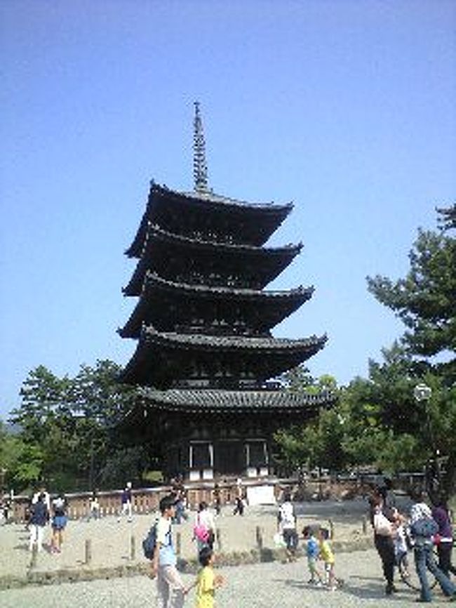 興福寺の五重塔も立派でした。