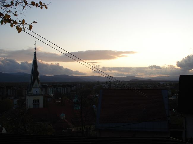 夕日がきれいに見えました〜