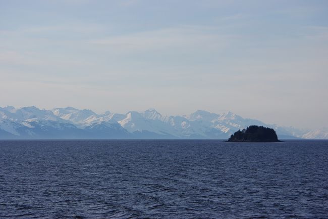 遠くに見える山脈が、蜃気楼のようでとっても綺麗。