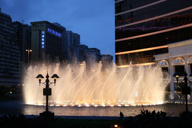 ウィンマカオの噴水のダンス