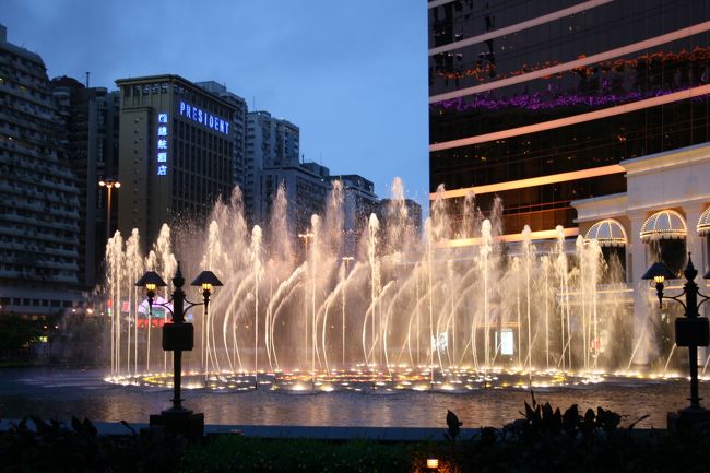 ウィンマカオの噴水のダンス