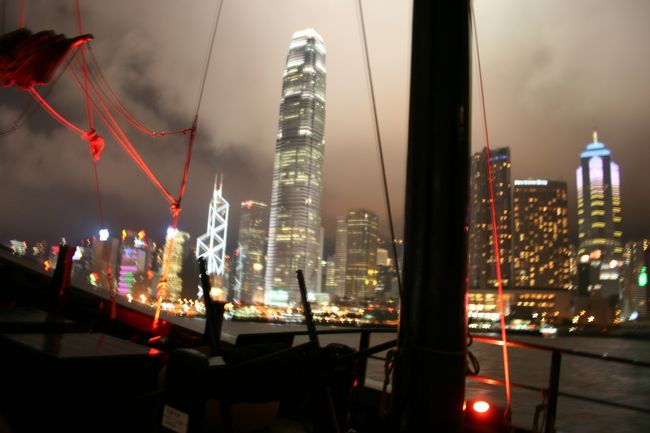 ジャンク船からの夜景